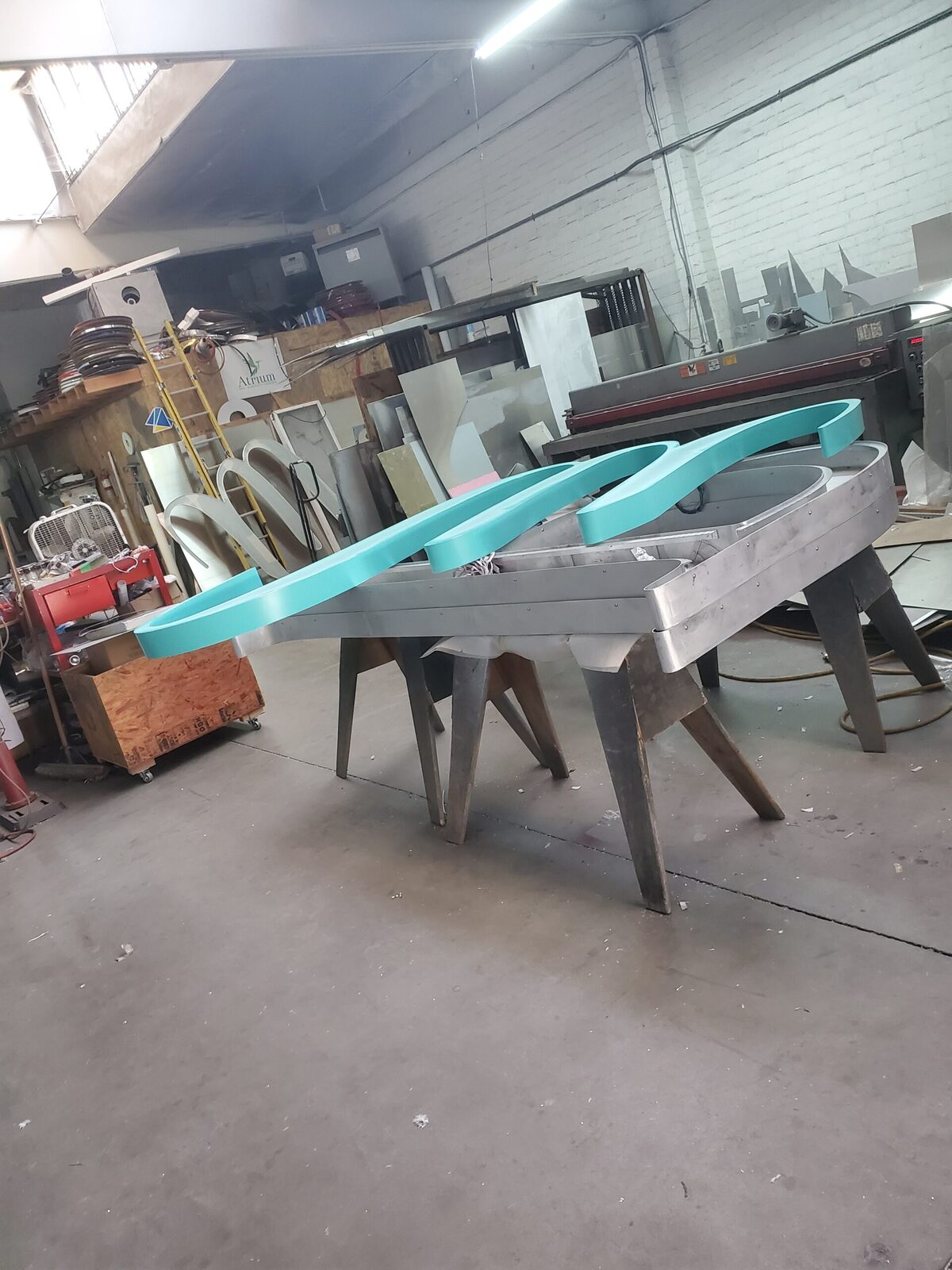 Sign fabrication shop