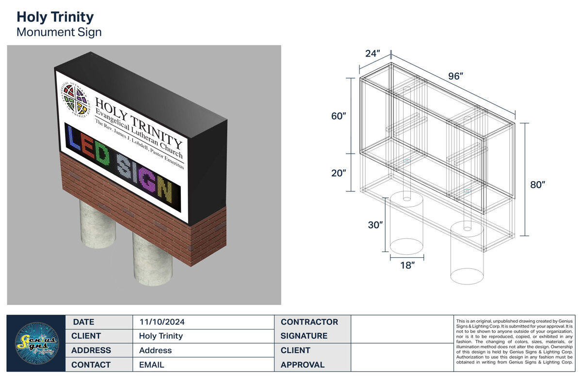 Refreshed multi-tenant medical plaza monument sign with illuminated tenant-strip panels in Long Beach