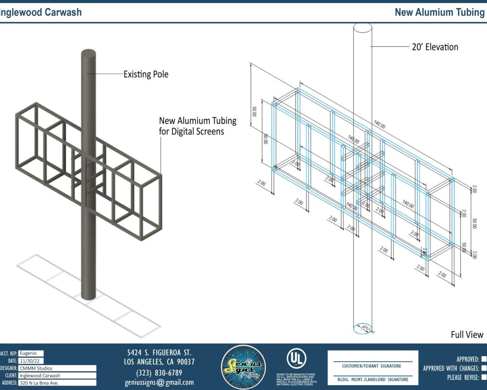 Inglewood Carwash Aluminum Tubing